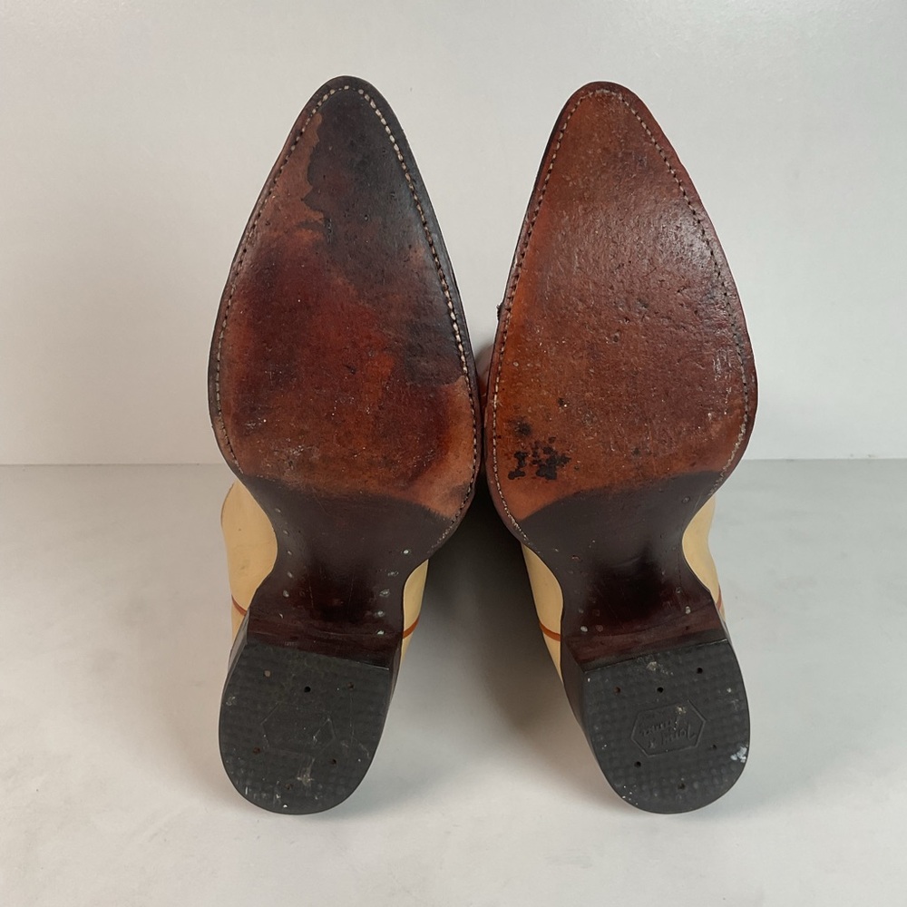 Vintage Tony Lama Urban Cowboy Boots | Teju Lizard Wingtip | Gold Label | 10 D - Picture 2 of 16